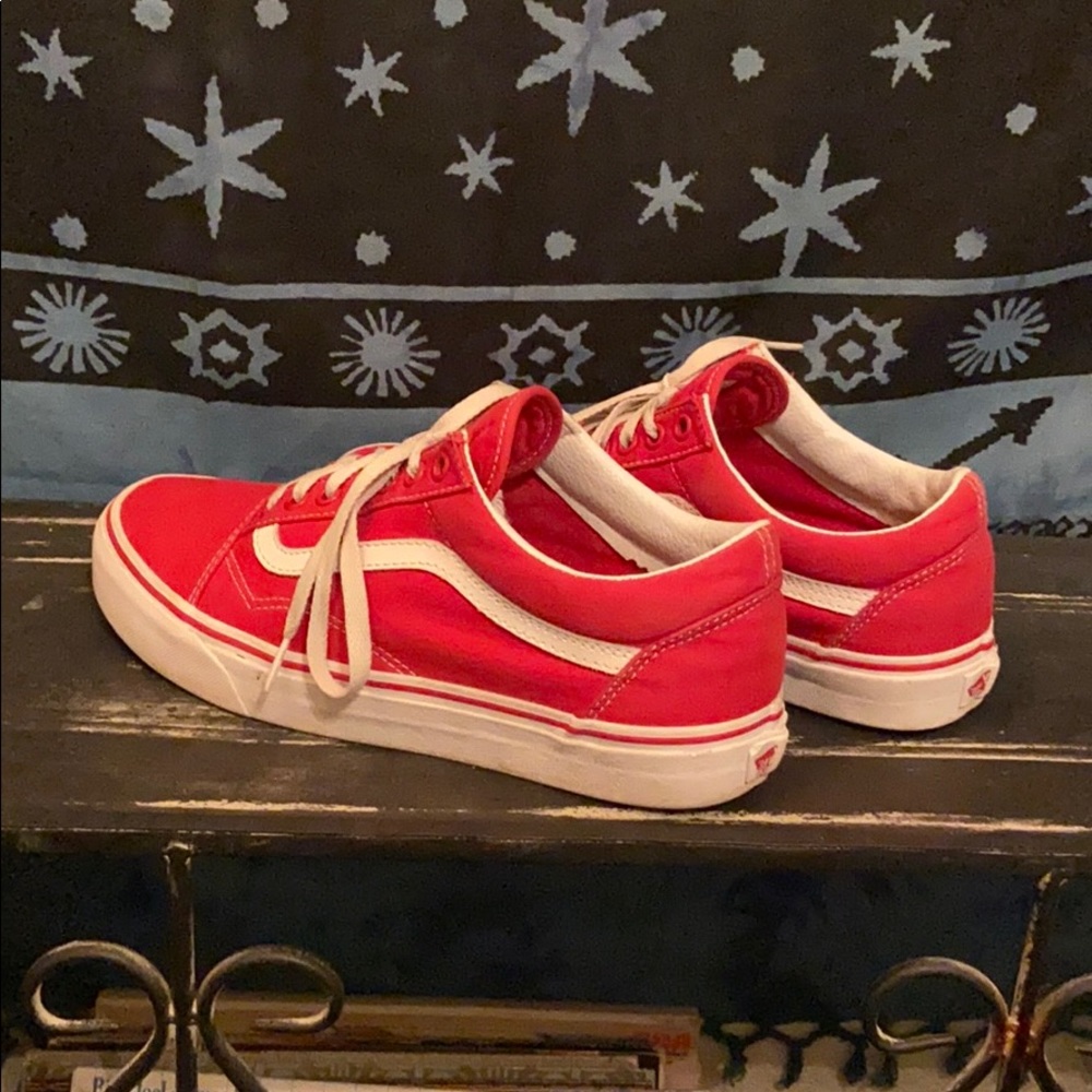 Red old school Vans
